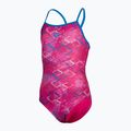 Дамски бански костюм от една част arena Daly Light Drop Back freak rose/blue china 2