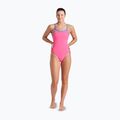 Дамски бански костюм от една част arena Lace Back Solid шокиращо розово/синьо river 2