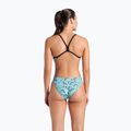 Дамски бански костюм от една част arena Escape Challenge Back black/water blue multi 3