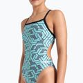 Дамски бански костюм от една част arena Escape Challenge Back black/water blue multi 4