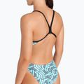 Дамски бански костюм от една част arena Escape Challenge Back black/water blue multi 5