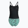 Дамски бански костюм от една част arena Escape Challenge Back black/water blue multi 2