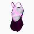 Дамски бански костюм от една част arena Imaginary Swim Pro Back black/shocking pink/multi 4