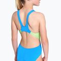 Детски бански костюм от една част arena Star Shaped Swim Tech L blue river/soft green/multi 9