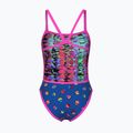 Дамски бански костюм от една част arena Reversible Swimsuit Challenge Back royal multi/shocking pink 3