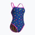 Дамски бански костюм от една част arena Reversible Swimsuit Challenge Back royal multi/shocking pink 6