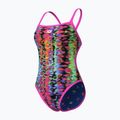 Дамски бански костюм от една част arena Reversible Swimsuit Challenge Back royal multi/shocking pink 7