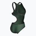 Дамски бански костюм от една част arena One Biglogo One Piece dark sage/black 4