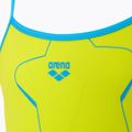 Детски бански костюм от една част arena Star Graphic Lightdrop Back soft green / turquoise 3