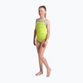 Детски бански костюм от една част arena Star Graphic Lightdrop Back soft green / turquoise 5