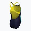Детски бански костюм от една част arena Light Tricks Swim Pro Back navy/soft green/multi 4