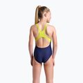 Детски бански костюм от една част arena Light Tricks Swim Pro Back navy/soft green/multi 7
