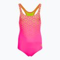 Детски бански костюм от една част arena Kikko V Swim Pro Back shocking pink / soft green