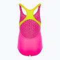 Детски бански костюм от една част arena Kikko V Swim Pro Back shocking pink / soft green 2