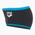 Мъжки боксерки за плуване arena One Low Waist Short Big Logo asphalt/turquise 3