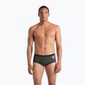 Мъжки боксерки за плуване arena One Low Waist Short Big Logo dark sage/black