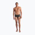 Мъжки боксерки за плуване arena One Low Waist Short Big Logo dark sage/black 2