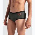 Мъжки боксерки за плуване arena One Low Waist Short Big Logo dark sage/black 4