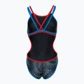 Дамски бански костюм от една част arena One Fireflow Double Cross blue river/red/black multi 2