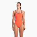 Дамски бански костюм от една част Arena Lace Back Solid bright coral/plum