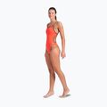 Дамски бански костюм от една част Arena Lace Back Solid bright coral/plum 2