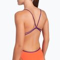 Дамски бански костюм от една част Arena Lace Back Solid bright coral/plum 5