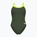 Дамски бански костюм от една част arena Lace Back Solid dark sage/artic lime