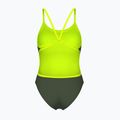 Дамски бански костюм от една част arena Lace Back Solid dark sage/artic lime 2