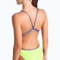 Дамски бански костюм от една част арена Дантела на гърба Solid artic lime/future dusk 5