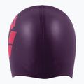 Шапка за плуване arena Big Logo plum/bright coral 4