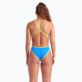 Дамски бански от една част arena Solid Rev Challenge Back blue river/bright coral/artic lime 9