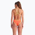 Дамски бански от една част arena Solid Rev Challenge Back blue river/bright coral/artic lime 10