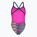 Дамски бански костюм от една част arena Racing Stripe Xcriss Cross navy multi/navy 2