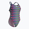 Дамски бански костюм от една част arena Racing Stripe Xcriss Cross navy multi/navy 3