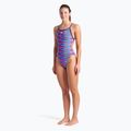Дамски бански костюм от една част arena Racing Stripe Xcriss Cross navy multi/navy 6