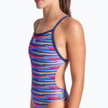 Дамски бански костюм от една част arena Racing Stripe Xcriss Cross navy multi/navy 8