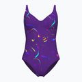 Дамски бански костюм от една част arena Abyss U Back multi plum/plum