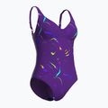 Дамски бански костюм от една част arena Abyss U Back multi plum/plum 3