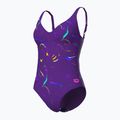 Дамски бански костюм от една част arena Abyss U Back multi plum/plum 4