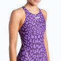 Дамски бански костюм от една част arena Powerskin ST Next LE Open back leopard skin violet 4