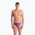 Мъжки слипове за плуване arena Printed Swim Briefs fuchsia multi 4