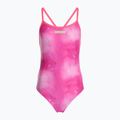 Дамски бански костюм от една част arena Tie-Dye Challenge Back Allover shocking pink multi/shocking pink