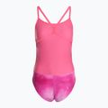 Дамски бански костюм от една част arena Tie-Dye Challenge Back Allover shocking pink multi/shocking pink 2