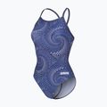Дамски цял костюм за плуване arena Fireflow Lightdrop Back navy/team navy 3