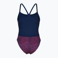 Дамски цял бански костюм arena Snake Skin Challenge navy/team redwhiteblue 2