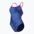 Дамски цял бански костюм arena Arch Lace Back multi blue/navy/shocking pink 4