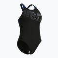 Дамски цял бански костюм Arena Flowing V Back black/navy 3