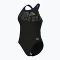 Дамски цял бански костюм Arena Flowing V Back black/navy 4