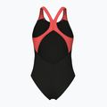 Дамски цял бански костюм arena Blast V Back black/calypso coral 2