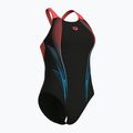 Дамски цял бански костюм arena Blast V Back black/calypso coral 3
